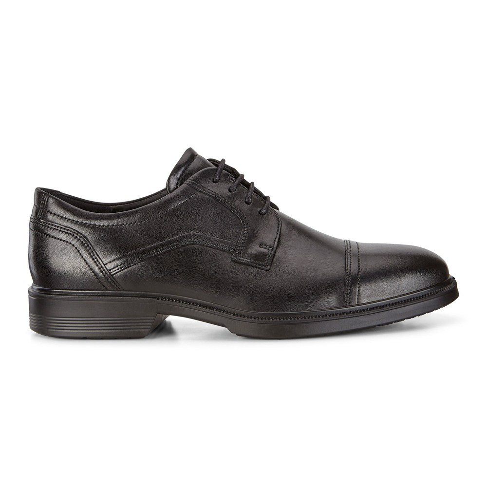 Zapatos De Vestir Hombre - ECCO Lisbon Cap Toe Tie - Negros - FZX307564